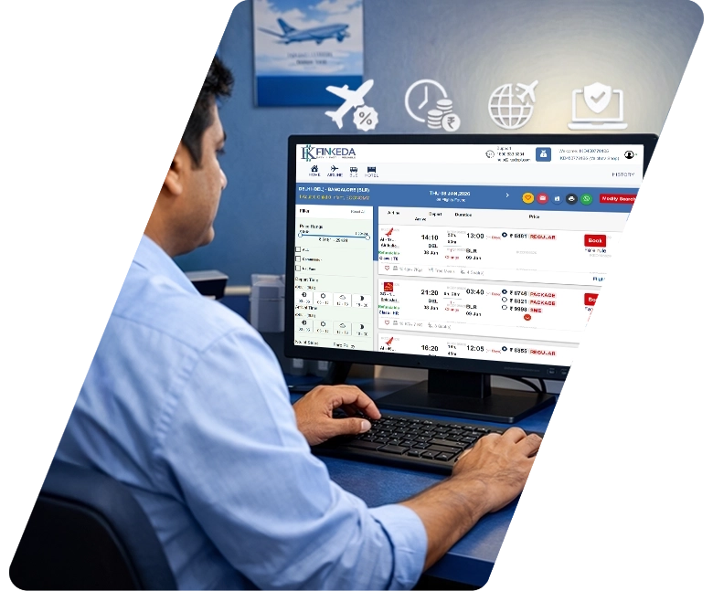 Finkeda for Flight Ticket Booking