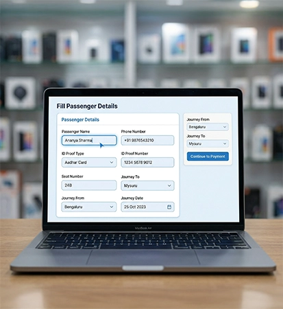 Fill Passenger Details