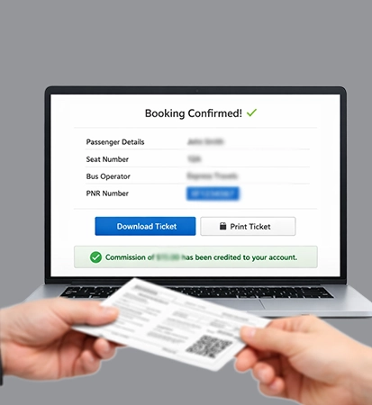 Ticket Confirmation + Commission