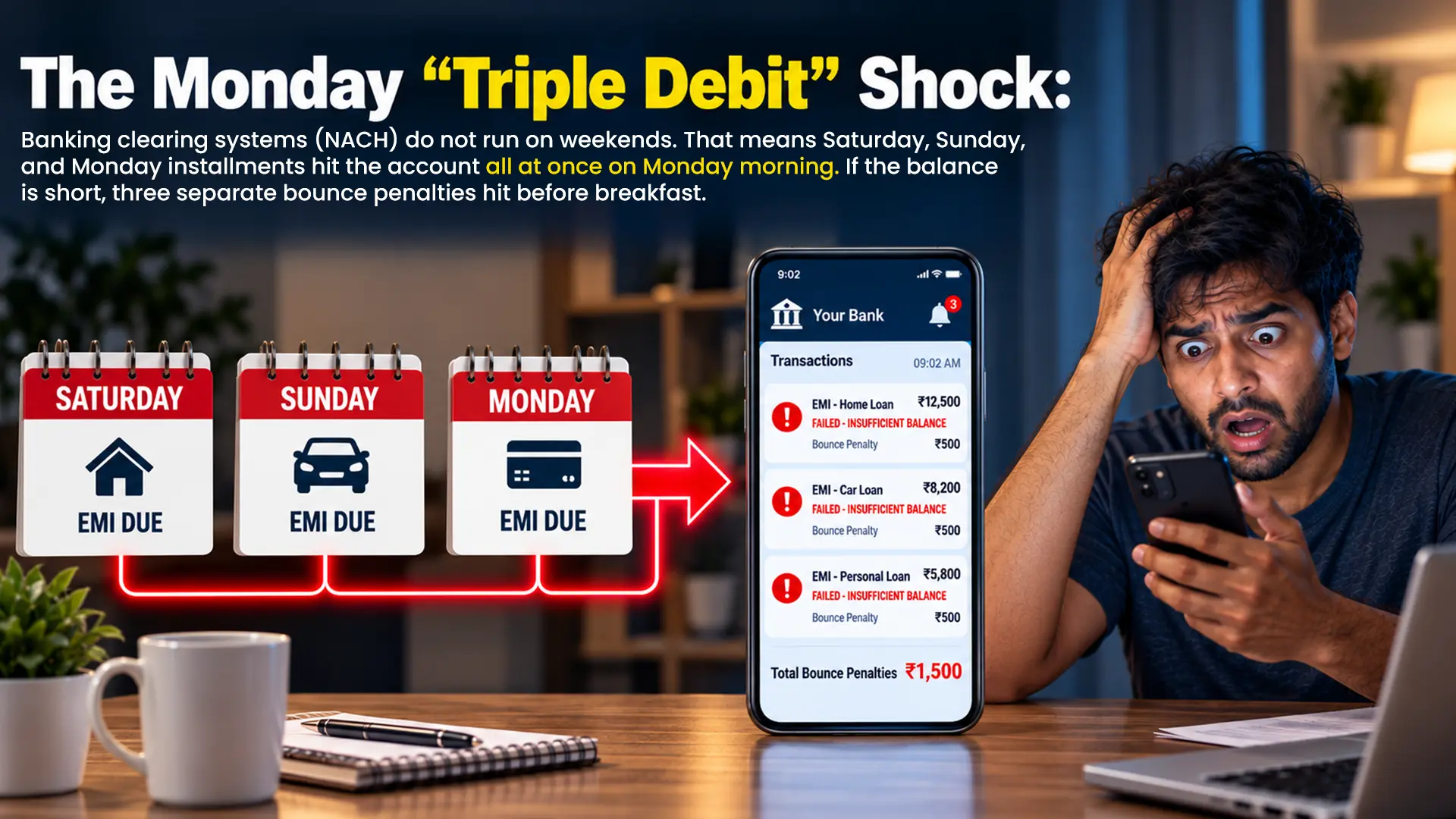 Business Loan Triple Debit on Monday