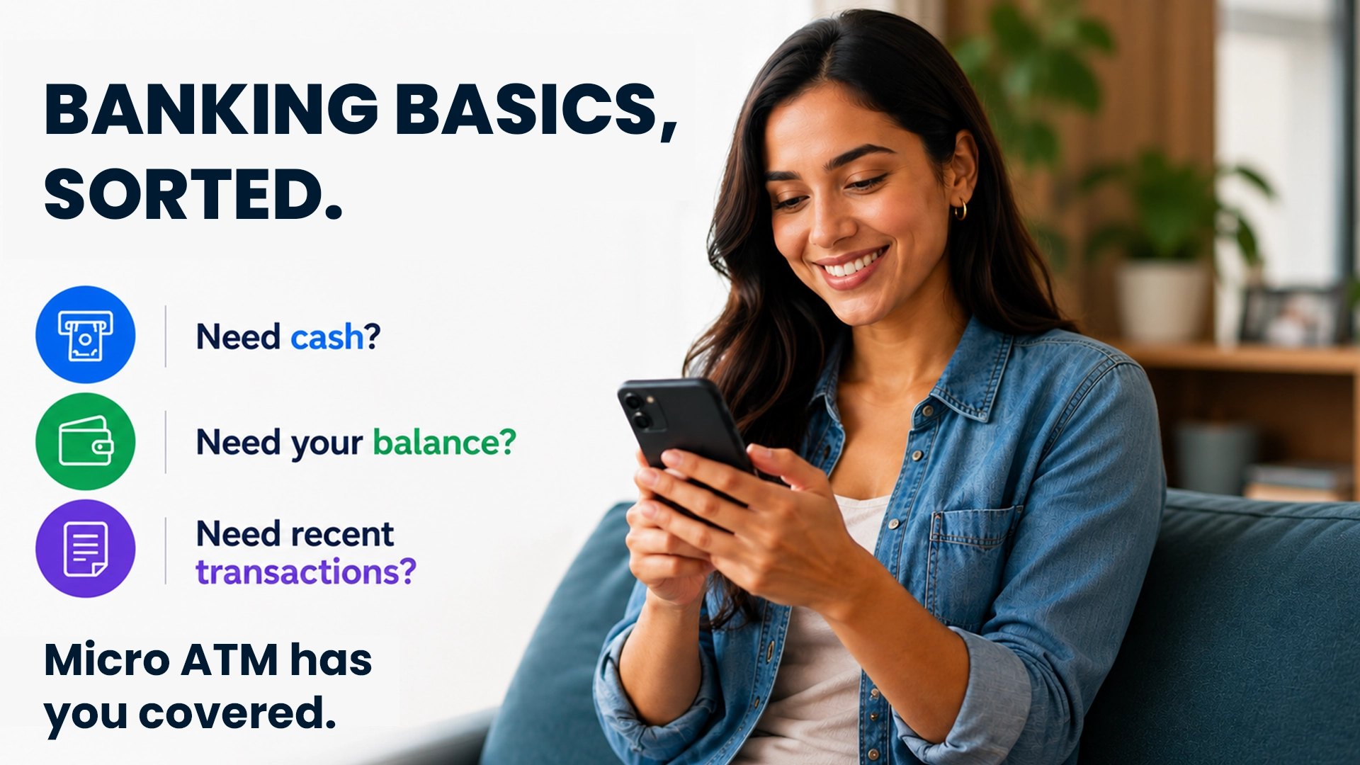 mATM Cash Withdrawal And Banking Services