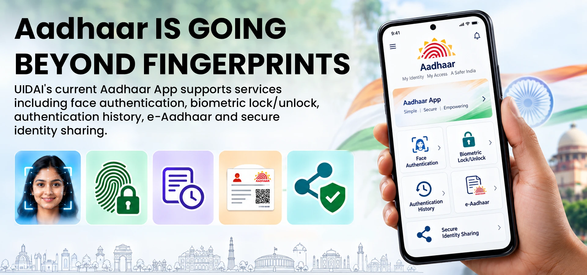 Aadhaar App Services Beyond Fingerprints